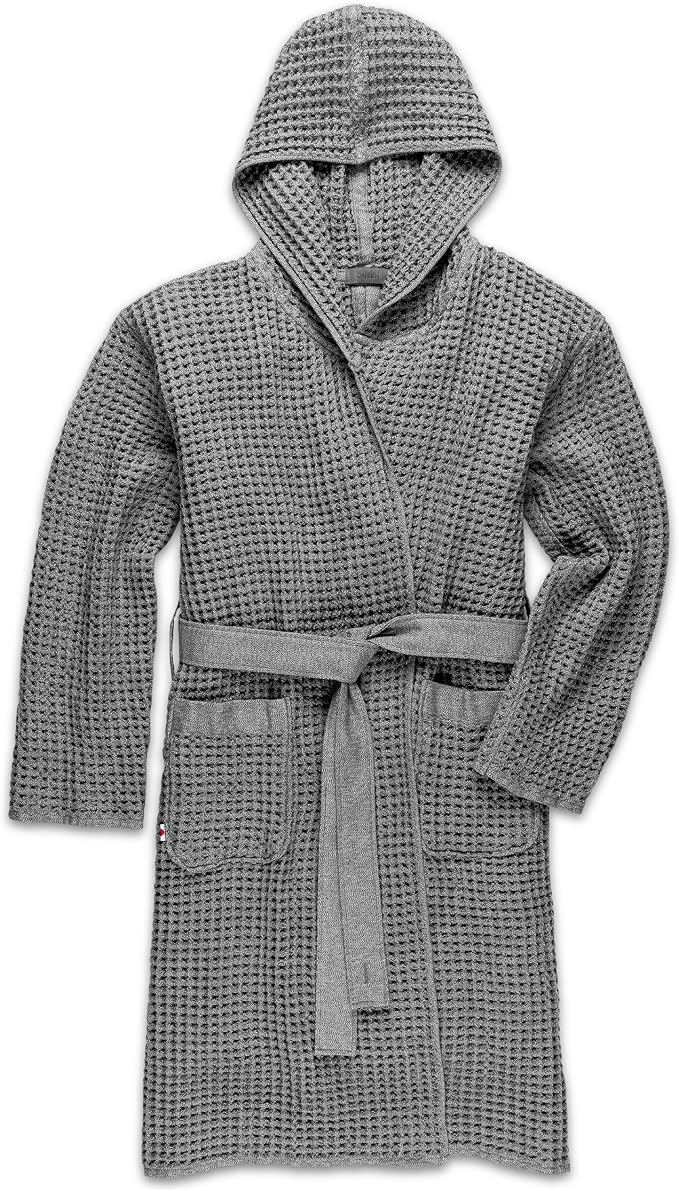 ONSEN Supima Waffle Bath Robe – Luxury Cotton Robe for Women & Men, Lightweight Spa Robe, Quick Dry, Soft & Absorbent