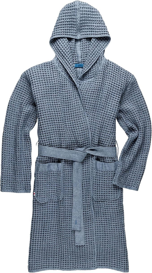ONSEN Supima Waffle Bath Robe – Luxury Cotton Robe for Women & Men, Lightweight Spa Robe, Quick Dry, Soft & Absorbent
