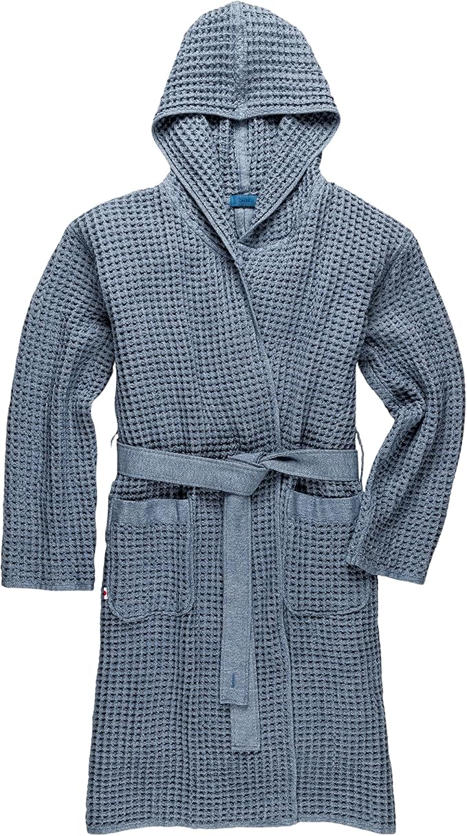 ONSEN Supima Waffle Bath Robe – Luxury Cotton Robe for Women & Men, Lightweight Spa Robe, Quick Dry, Soft & Absorbent