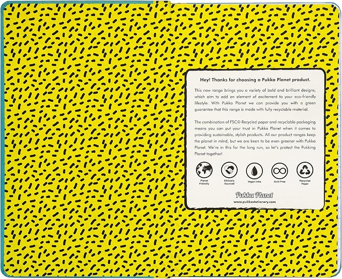 Pukka Pad, Pukka Planet A5 Soft Cover Notebook - Casebound Journal Featuring Acid-Free, Vegan Inks and Glue with Ethically Sourced Recycled Paper, 8.46 x 5.27in - Now I Have Your Attention