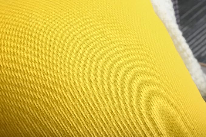 TangDepot 2-Pack Cotton Throw Pillow Covers 20x20 Yellow | 100% cotton, same-color zip, machine wash & air dry. For living room, bedroom, office, car. 42 colors, 601 sizes. Cover only.