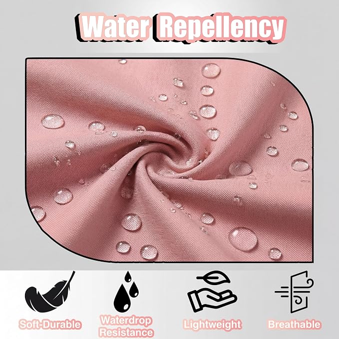 TOSHE Kitchen Apron Waterdrop Resistant Cotton Apron with adjustable Aprons for Women with Pockets 10 Color option Cooking Powder Pink Apron (Powder Pink)