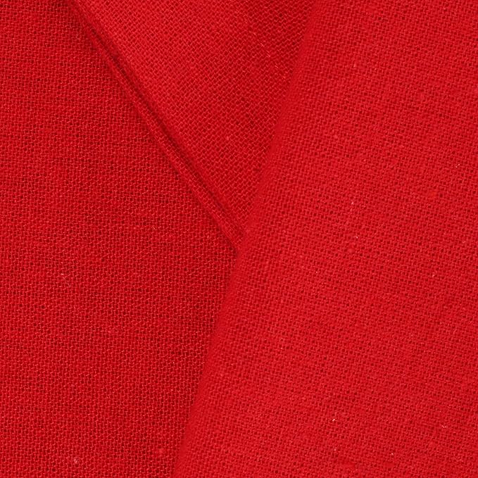 Cloth Napkins Red Cotton Cloth Napkin Set of 12 100% Cotton Textured Cloth Dinner Napkins 18"X18" Everyday Usage Cloth Napkins Over Sized with Mitered Corners Ultra Soft Durable