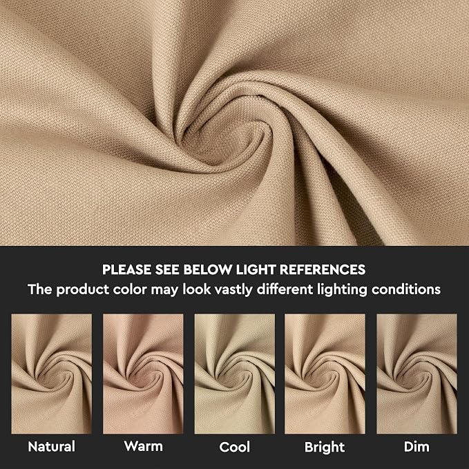 Encasa XO Throw Pillow Covers 18x18 in Set of 2 Light Beige | No Inserts | Cotton Pillow Covers for Living Room, Bed, Sofa, Couch | Decorative Cushion Covers with Improved Zipper