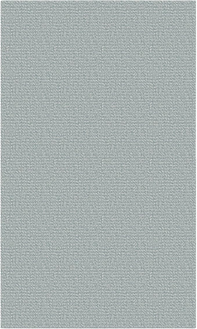 EARTHALL Washable Area Rug 3x5 Ft Non Slip Rugs for Entryway, Non Slip Braided Throw Rugs Door Mat Indoor Outdoor Entrance, Cotton Woven Carpet for Kitchen Foyer Front Door, Turquoise/Gray