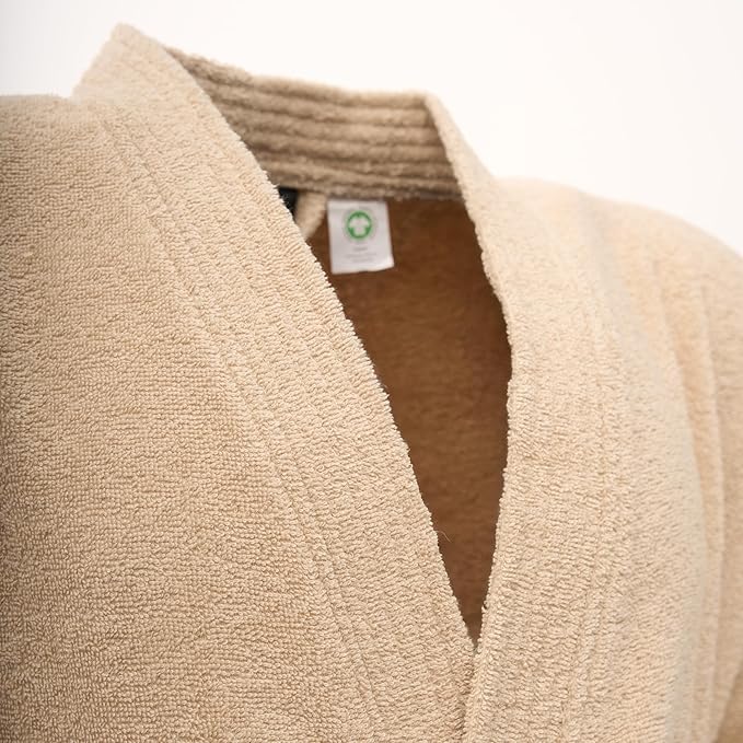 BAGNO MILANO Women's Robe, Certified Organic Turkish Soft Cotton Kimono Bathrobe for Women