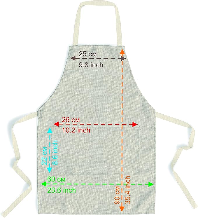 Chefs Aprons | Cooking Baking Grilling for Home Restaurant | Premium Kitchen Aprons with Double Pocket for Men Women