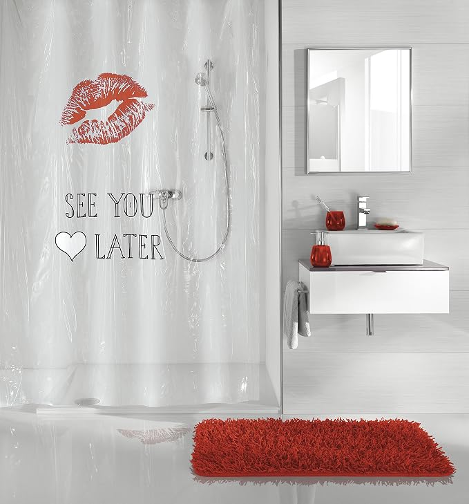 Kleine Wolke See You PVC Free 100% Peva Shower Curtain 70.9x78.7in [180x200cm]