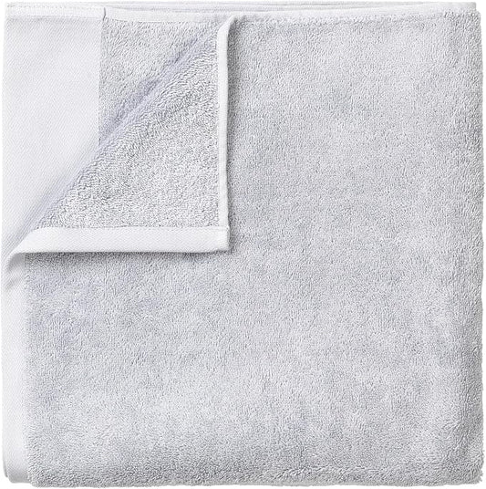 Blomus Riva Organic Terry Cloth Sauna Towel Bath Sheet - Microchip (Light Grey) - 100x200cm / 39x79in