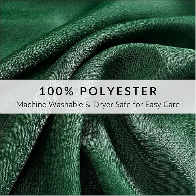 Elrene Home Fashions Alison Eyelet Border Design Cloth Wrinkle Resistant Fabric Dinner Napkin, Set of 4, 17"x17", Forest