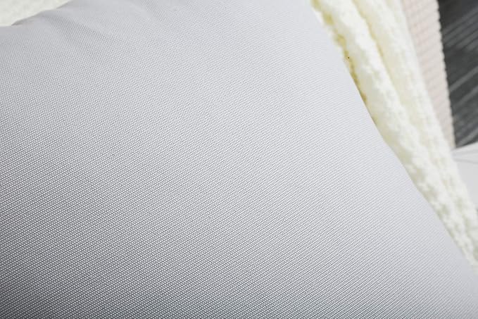 TangDepot Handmade Decorative Solid 100% Cotton Canvas Throw Pillow Covers/Cushion Covers, 45 Colors Available - (18" x18" , Gray Stone, 2 Count (Pack of 1)) | 100% cotton, same-color zip, machine wash & air dry. For living room, bedroom, office, car. ...