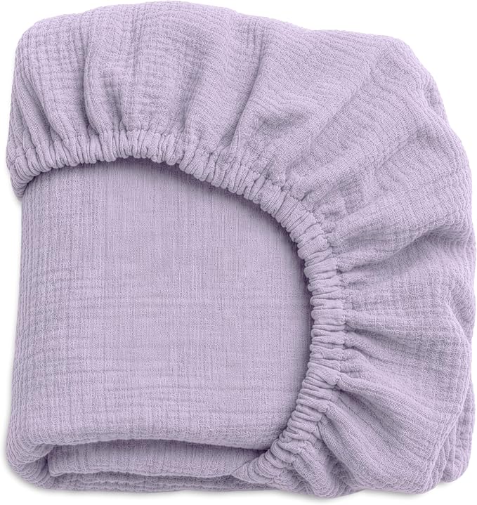 Newton Baby Deluxe Crib Sheet – Ultra-Soft Breathable Organic Cotton Fitted Crib Sheet | Thicker & Softer Design | Machine Washable Baby Bedding | Lavender