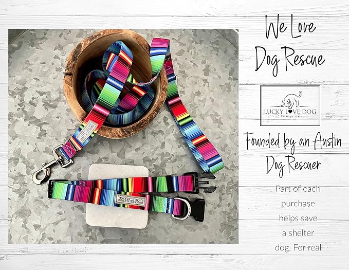 Lucky Love Dog - Adjustable Dog Collar with Easy Click Buckle for Large Dogs, Durable, & Comfortable for Male & Female Dogs, Pet Collar for Puppies & Adult Ones - Nacho, XL