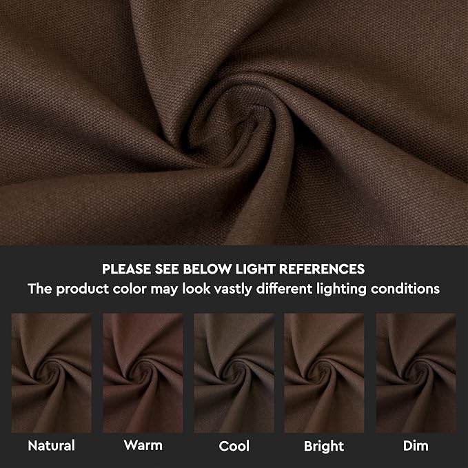 Encasa XO Throw Pillow Covers 18x18 in Set of 4 Dark Taupe | No Inserts | Cotton Pillow Covers for Living Room, Bed, Sofa, Couch | Decorative Cushion Covers with Improved Zipper
