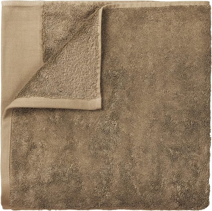Blomus Riva Organic Terry Cloth Hand Towel Tan 20x40 / 50x100cm