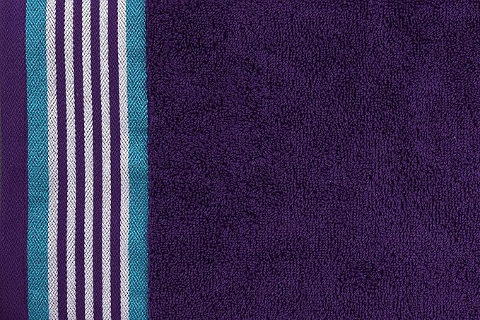 CASA COPENHAGEN He & She 6Pcs 100% Egyptian Cotton Large Designer Towels Gift Set- Indigo - Cyan, 550GSM, 2Bath 2Hand 2Washcloths, Bath Towels for Bathroom (Gift Set for Women & Men)