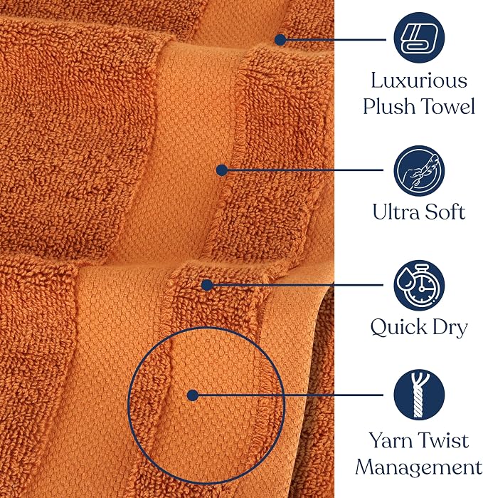 Organic Cotton Luxuriously Plush Bath Towel | GOTS & OEKO-TEX Certified | Premium Hotel Quality Towels | Feather Touch Technology | 650 GSM Long Staple|Soft, Quick Dry & Ultra-Absorbent 30"x58"