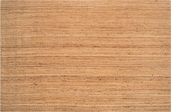 Hausattire Hand Woven Jute Braided Rug, 6'x9' – Natural, Reversible Boho Entry Area Rugs for Kitchen, Living Room I Farmhouse Indoor Outdoor Decorative Floor Rug, 72x108 Inches