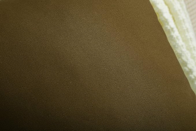 TangDepot Cotton Solid Throw Pillow Covers, 18" x 18" , Coffee, 1 Count (Pack of 1) | 100% cotton, same-color zip, machine wash & air dry. For living room, bedroom, office, car. 42 colors, 228 sizes. Cover only.