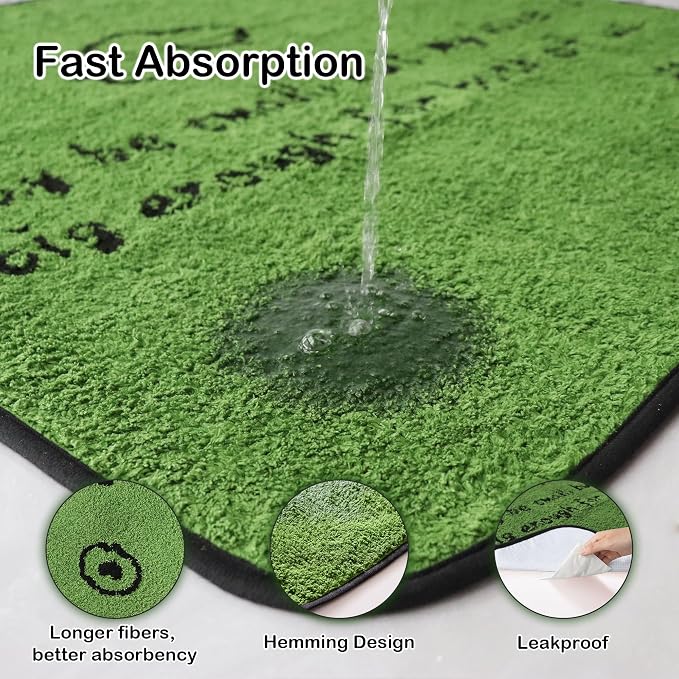 Qeils Reusable Dog Pee Pads, 2 Pack Super Absorbent & Leakproof Washable Puppy Pads with Soft Green Top Layer, for Potty Training, Crates, Couch, Car Seats & Pet Beds, 36"x 36"