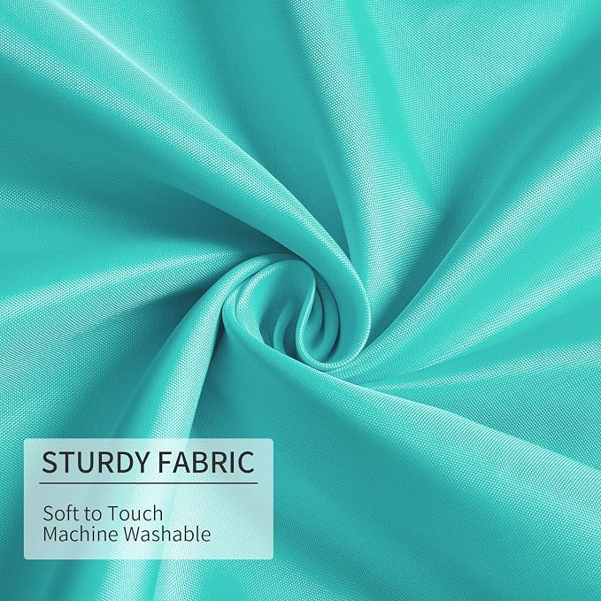 Gibelle Stall Small Shower Curtain Liner 36 x 72 Inches, Teal Shower Curtain Liner, Washable Waterproof Fabric Shower Liner for Bathroom, Machine Washable