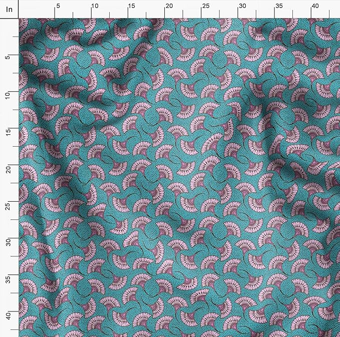 Soimoi African Print - Green, Canvas Fabric Material - 56 Inch Wide, 1 Yard, Unstitched Fabric for Upholstery, Bags, Workwear and Outdoor Gear.