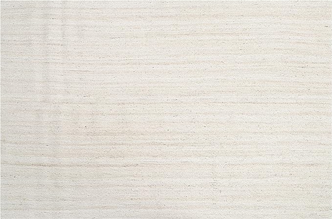 Hausattire Hand Woven Jute Braided Rug, 3'x5' – Off White, Reversible Boho Entry Area Rugs for Kitchen, Living Room I Farmhouse Indoor Outdoor Decorative Floor Rug, 36x60 Inches