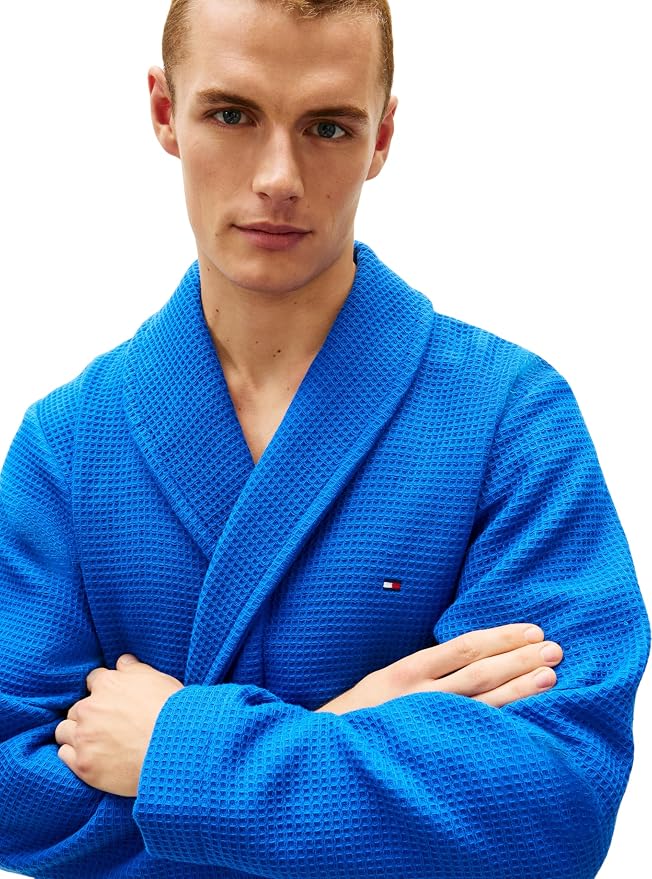 Tommy Hilfiger Um0um03524 Men's Waffle Bathrobe