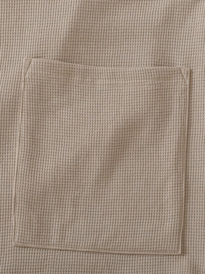 Latuza Men's Waffle Knit Hooded Robe Lightweight Bathrobe