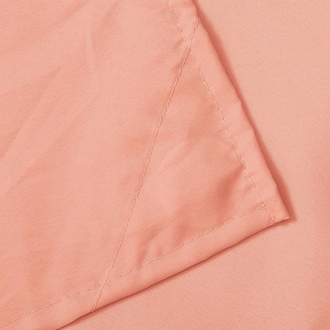 N&Y HOME Fabric Shower Curtain or Liner with Magnets - Hotel Quality, Machine Washable, Water Repellent - Coral, 72x72