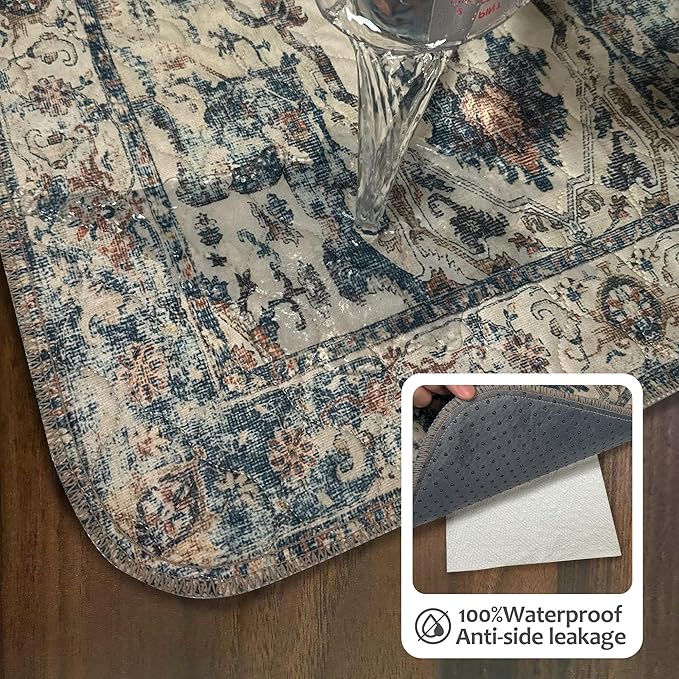 Washable Pee Pads for Dogs, Reusable Puppy Potty Training Pads, Ultra-Absorbent Thick Waterproof Leak-Proof Non-Slip Pads & Mat for Crate, Playpen, Floor, Whelping & Housebreaking , 2 Pack 54"x54"