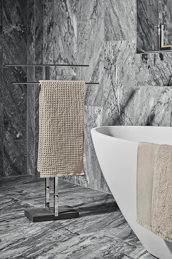 Blomus Caro Waffle Bath Towel Moonbeam (Cream) 20X39 / 50x100cm