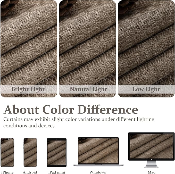 Unique 88 Inch Natural Linen Blackout Bedroom Curtains 2 Panels Set, Memory Trained Pinch Pleated Double Layer Heat Blocking Noise Cancelling Elegant Windows Drapes Kids Room Darkening Heavy Curtain