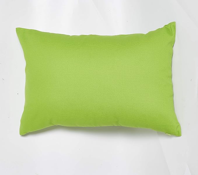 TangDepot 100% Cotton Solid Throw Pillow Cover 12x18 Apple Green | 100% cotton, same-color zip, machine wash & air dry. For living room, bedroom, office, car. 42 colors, 53 sizes. Cover only.