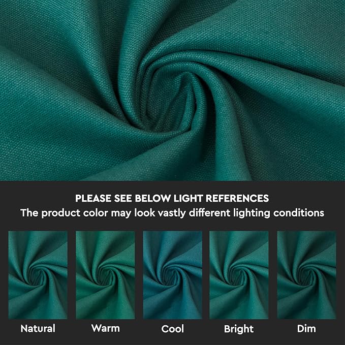 Encasa XO Throw Pillow Covers 24x24 in Set of 4 Emerald | No Inserts | Cotton Pillow Covers for Living Room, Bed, Sofa, Couch | Decorative Cushion Covers with Improved Zipper
