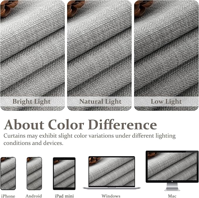 Custom Light Grey Blackout Dining Room Curtains 78 Inches Long 2 Panels Set, Memory Trained Pinch Pleated Double Layer Linen Thermal Noise Reducing Drapes Farmhouse Energy Efficient Windows Curtain