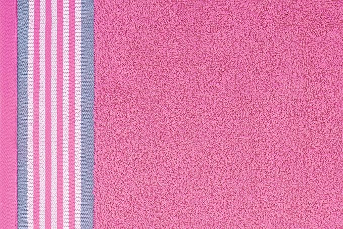 CASA COPENHAGEN He & She 2Pcs 100% Egyptian Cotton Large Designer Bathsheet Towels Gift Set- Dusty Blue - Pink, 550GSM, 35"x70" 2Bath Sheet Towels for Bathroom Set for Women & Men
