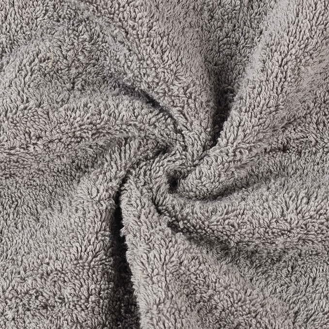 Superior 100% Organic Cotton Bath Towel Set of 3, Daily Use for Bathroom, Guest Bath, Quick Dry, Spa, Resort Towels, Absorbent, Home Essentials, 3-Piece Bath Towels, Oregon Collection, Silver