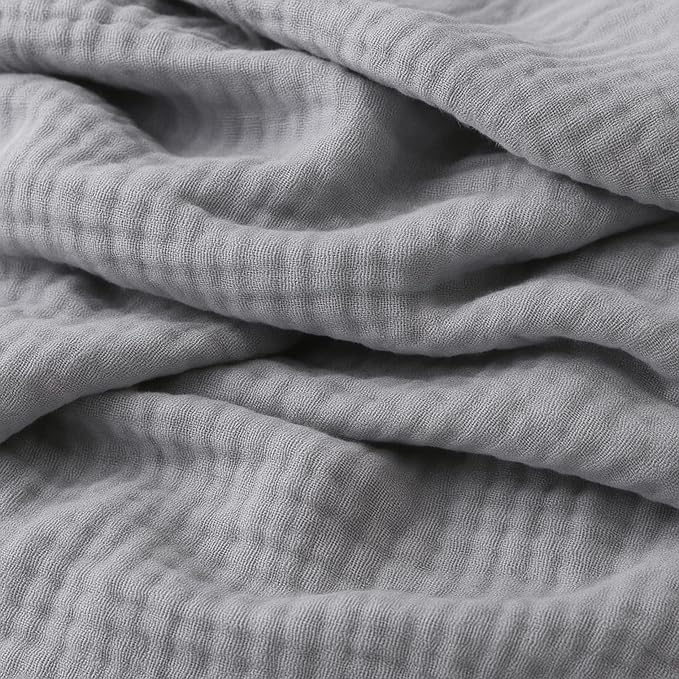 Newton Baby Deluxe Crib Sheet – Ultra-Soft Breathable Organic Cotton Fitted Crib Sheet | Thicker & Softer Design | Machine Washable Baby Bedding | Evening Gray