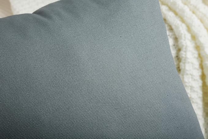 TangDepot Handmade Decorative Solid 100% Cotton Canvas Throw Pillow Covers/Pillow Shams, (28" x28" , Steel Grey, 1 Count (Pack of 1)) | 100% cotton, same-color zip, machine wash & air dry. For living room, bedroom, office, car. 42 colors, 461 sizes. Co...
