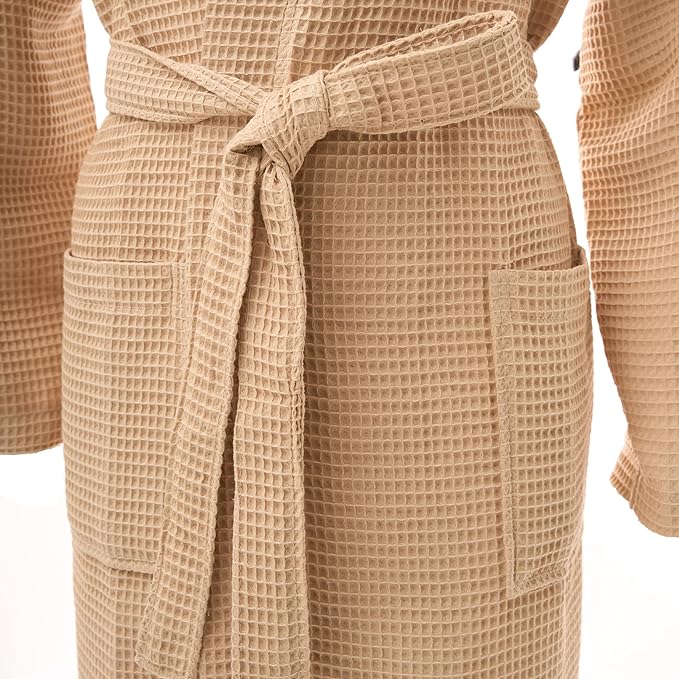 BAGNO MILANO Women's Robes, Waffle Robes For Women, Turkish Cotton Bathrobes For Women