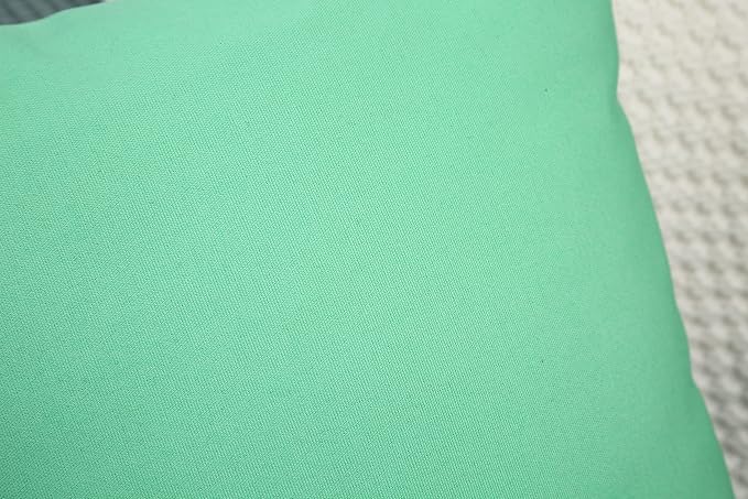 TangDepot 100% Cotton Solid Throw Pillow Cover 28x28 Mint Green | 100% cotton, same-color zip, machine wash & air dry. For living room, bedroom, office, car. 42 colors, 606 sizes. Cover only.