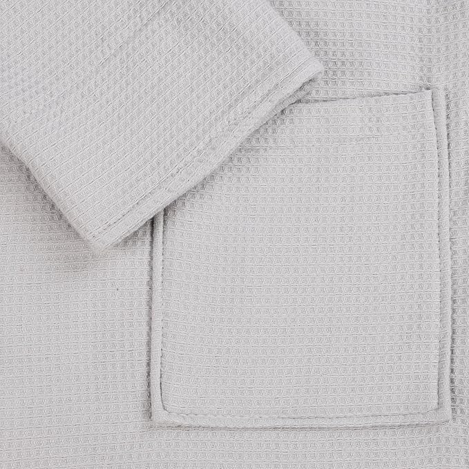 Superior Waffle Weave Cotton Unisex Bathrobe with Belt, Soft and Absorbent Robe for Men and Women Bath Essentials Robes
