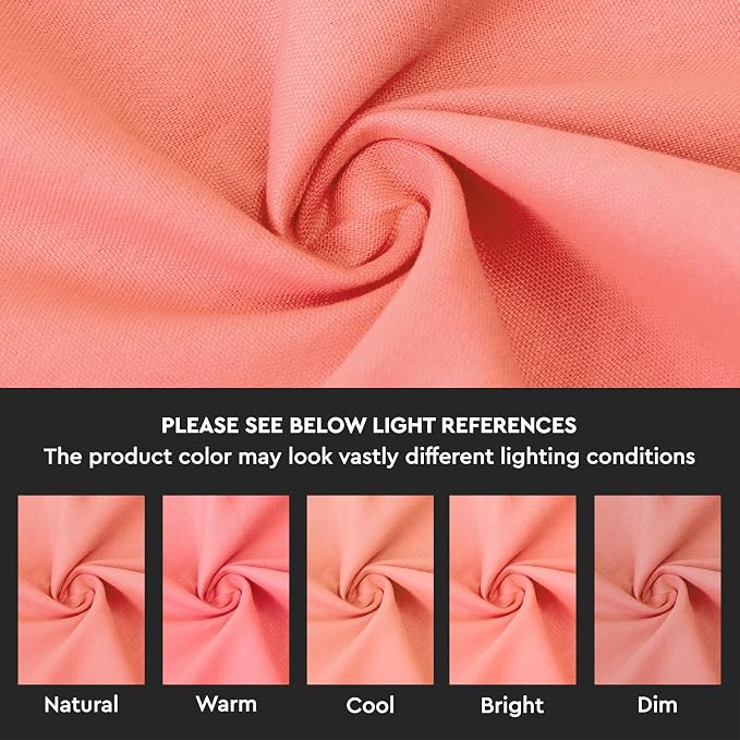 Encasa XO Throw Pillow Covers 12x20 in Set of 2 Coral | No Inserts | Cotton Pillow Covers for Living Room, Bed, Sofa, Couch | Decorative Cushion Covers with Improved Zipper