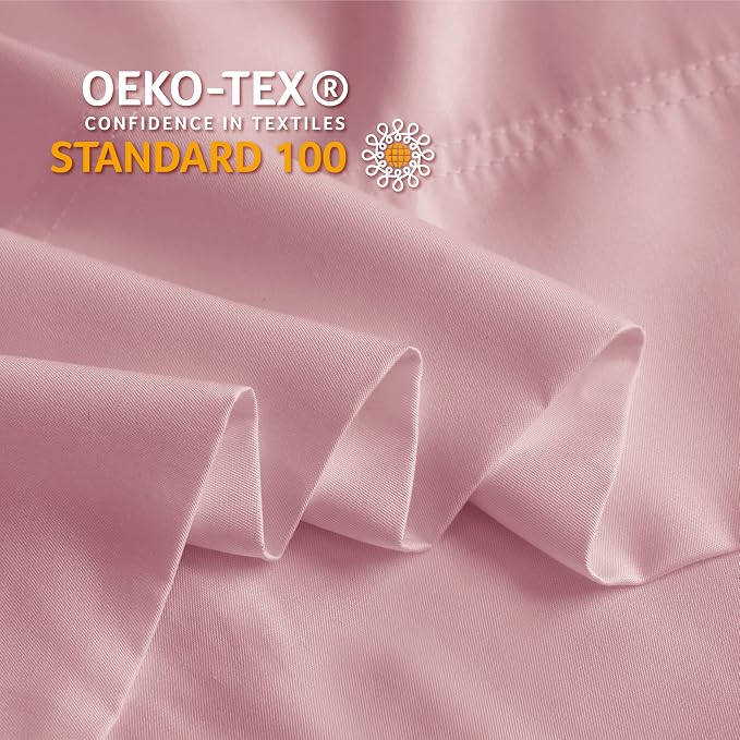 BEDELITE Pillow Cases Queen Size Set of 2, Rayon Derived from Bamboo, Cooling Pillow Cases for Hot Sleepers & Night Sweats, Breathable and Silky Soft Envelope Pillowcases(Rose Pink, 20"x30")