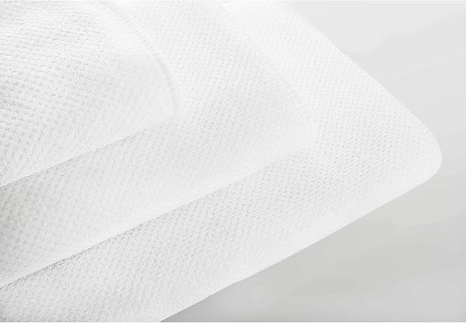 Graccioza Bee Waffle Bath Sheet 35" x 72" - 100% Egyptian Combed Cotton, 550 GSM - Elegant Waffle Pattern Towels for Bathroom - Super Absorbent and Quick Dry Soft Bath Towel - White