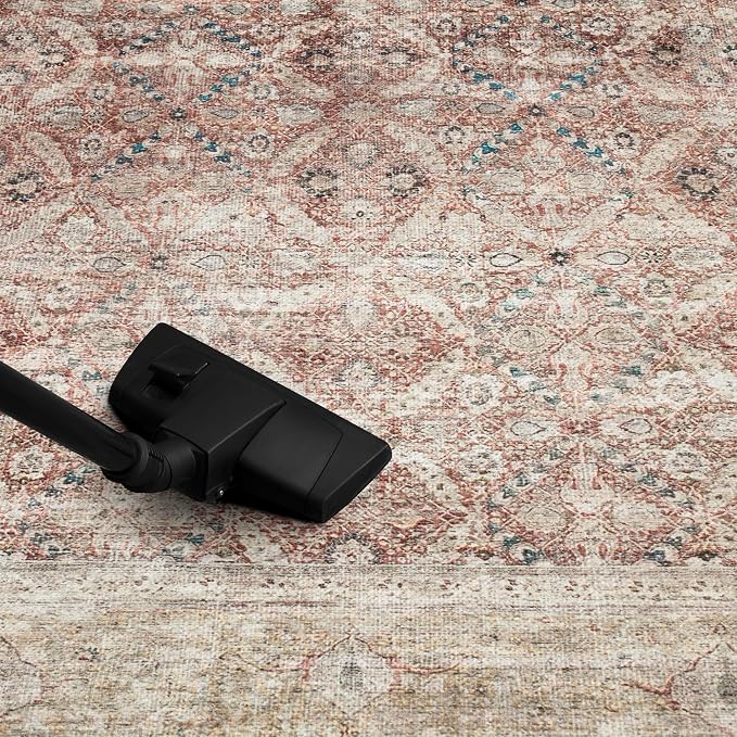 Keen Home Design 30"x84" Rug - Machine Washable Runner Rug with Non-Slip Backing, Ideal for Hallway, Entryway, Kitchen, Laundry Room - Vintage, Easy Clean, Durable, Low Pile - (2'6" x 7')