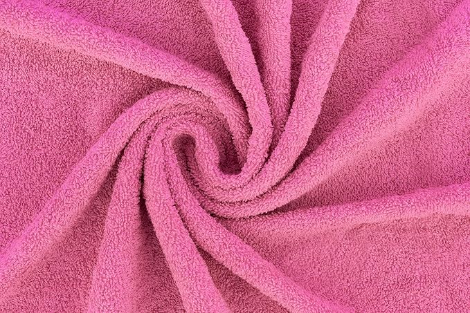 CASA COPENHAGEN He & She 2Pcs 100% Egyptian Cotton Large Designer Bathsheet Towels Gift Set- Dusty Blue - Pink, 550GSM, 35"x70" 2Bath Sheet Towels for Bathroom Set for Women & Men