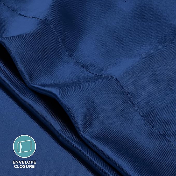 Bare Home 100% Mulberry Silk Pillowcase for Hair and Skin - Ultra Premium 6A Grade 19 Momme Silk Pillow Case - Envelope Enclosure - Breathable Cooling Pillow Cover (King, Dark Blue)