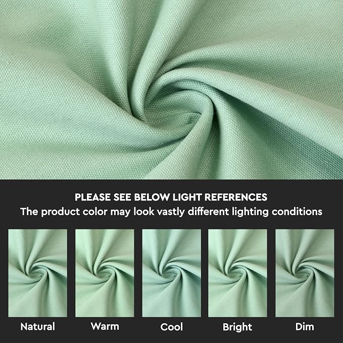 Encasa XO Throw Pillow Covers 20x20 in Set of 4 Mint Green | No Inserts | Cotton Pillow Covers for Living Room, Bed, Sofa, Couch | Decorative Cushion Covers with Improved Zipper